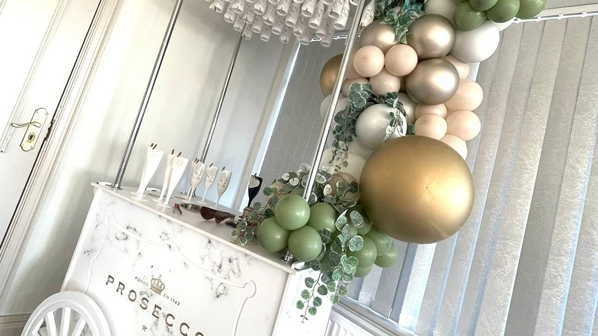 We also have available for hire a Prosecco Cart, Prosecco Wall, Shot Wall & Glasses, Candy Cart, Shimmer Backdrops, Sailboard Backdrops and much more. 